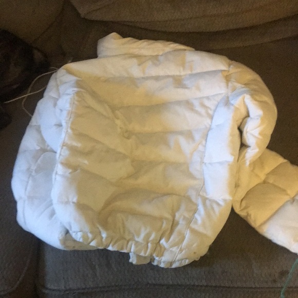 Down feather white girls jacket size small - Picture 2 of 2